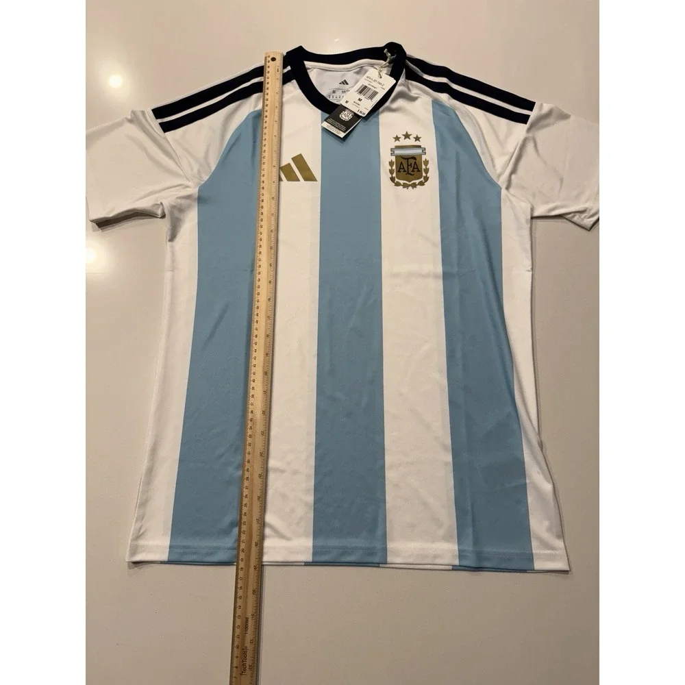 Adidas Argentina 2026 Fan Jersey KA8069 White Ice Blue Mens Medium NWT